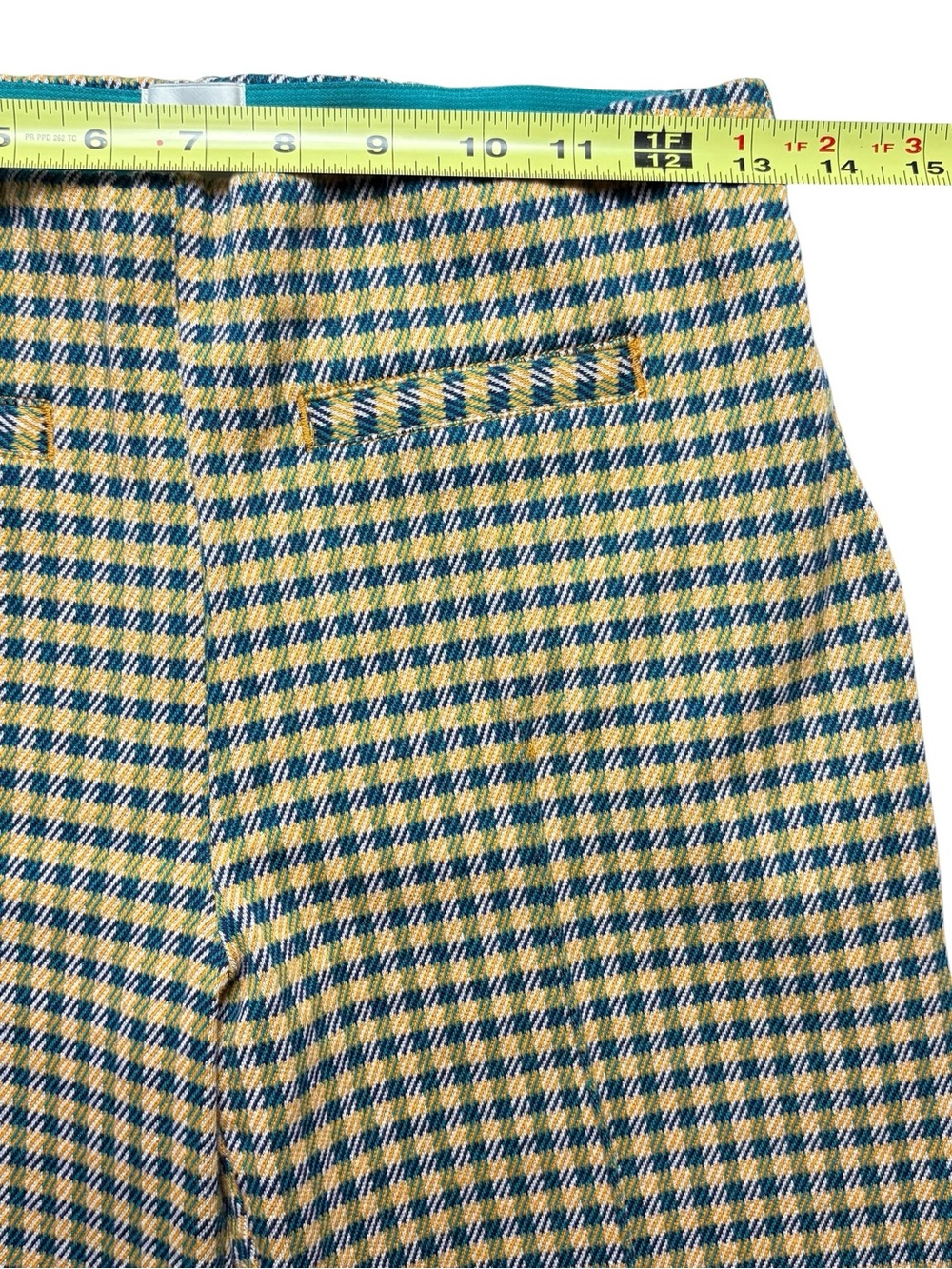 Anthropologie Maeve Houndstooth Knit Cuffed Wide Leg Crop Pants Size XS - Picture 7 of 13
